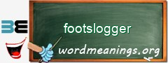 WordMeaning blackboard for footslogger